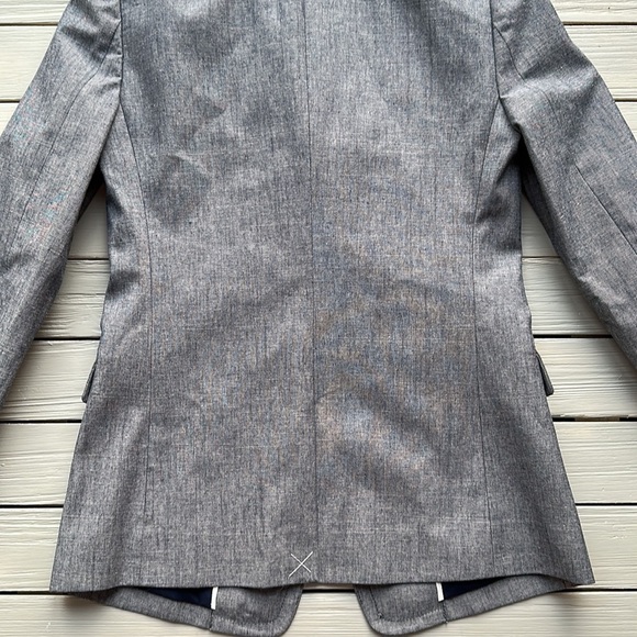 J.Crew Regent Chambray Blazer size 2 - Picture 7 of 11